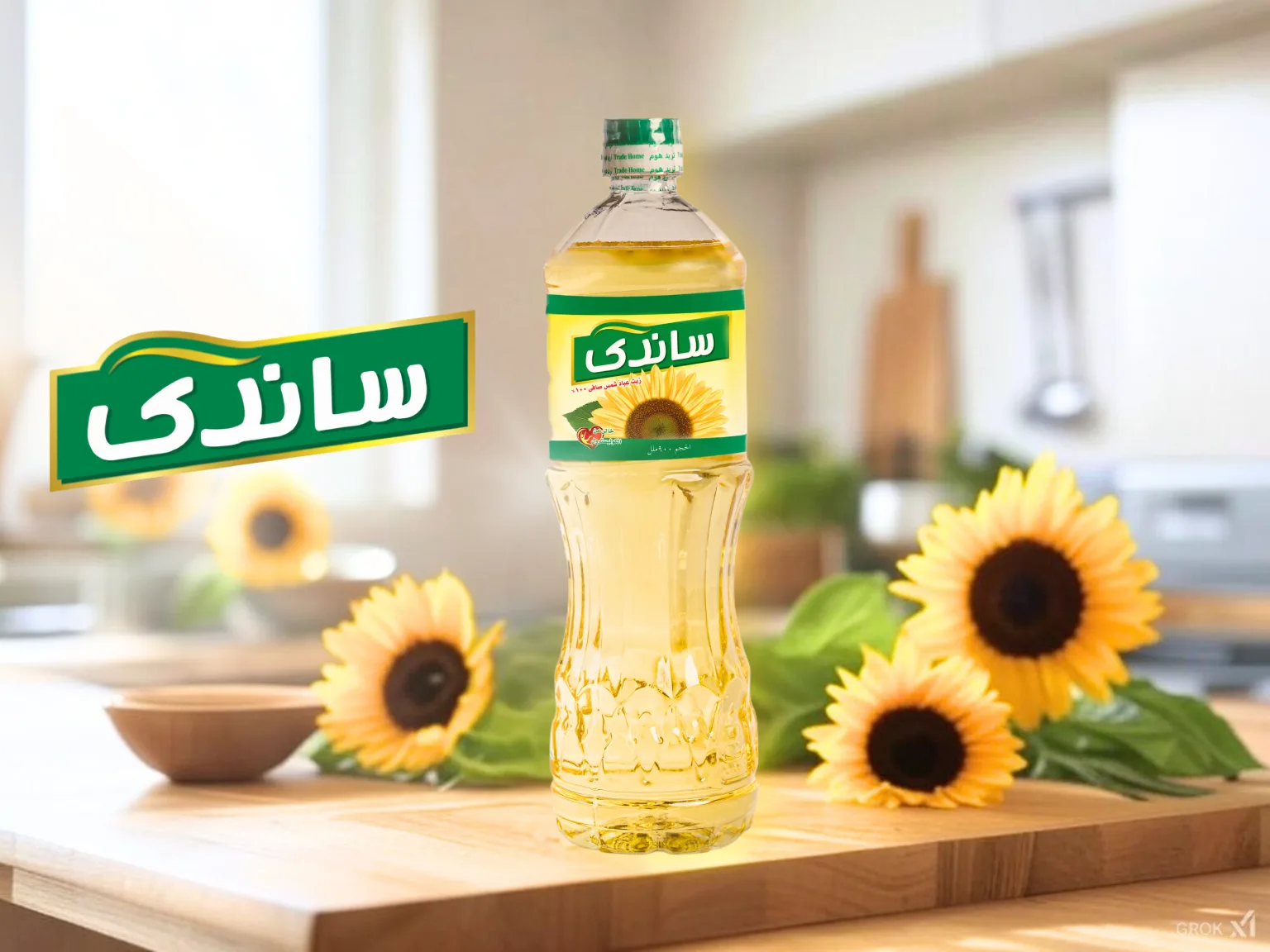Sandy sunflower oil